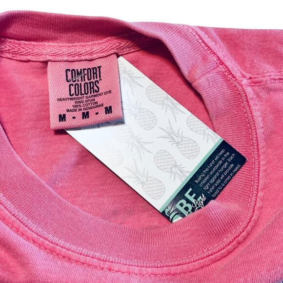 Comfort Colors Pink Flamingo T-Shirt Medium Strut Your Stuff Southernology NEW - Picture 6 of 7